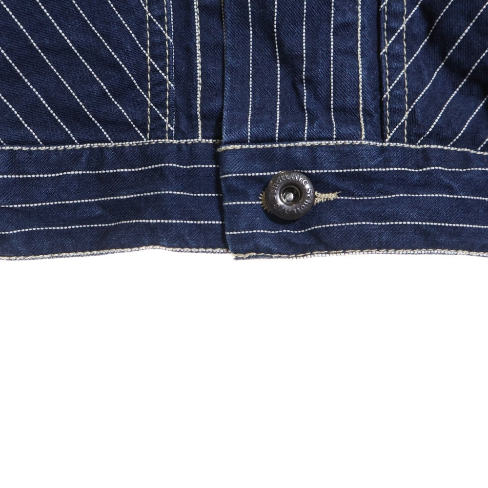 SCHOTT(ショット) OLD HICKORY WORK JACKET オールド ヒッコリー ストライプ ワーク ジャケット ネイビー 3122068