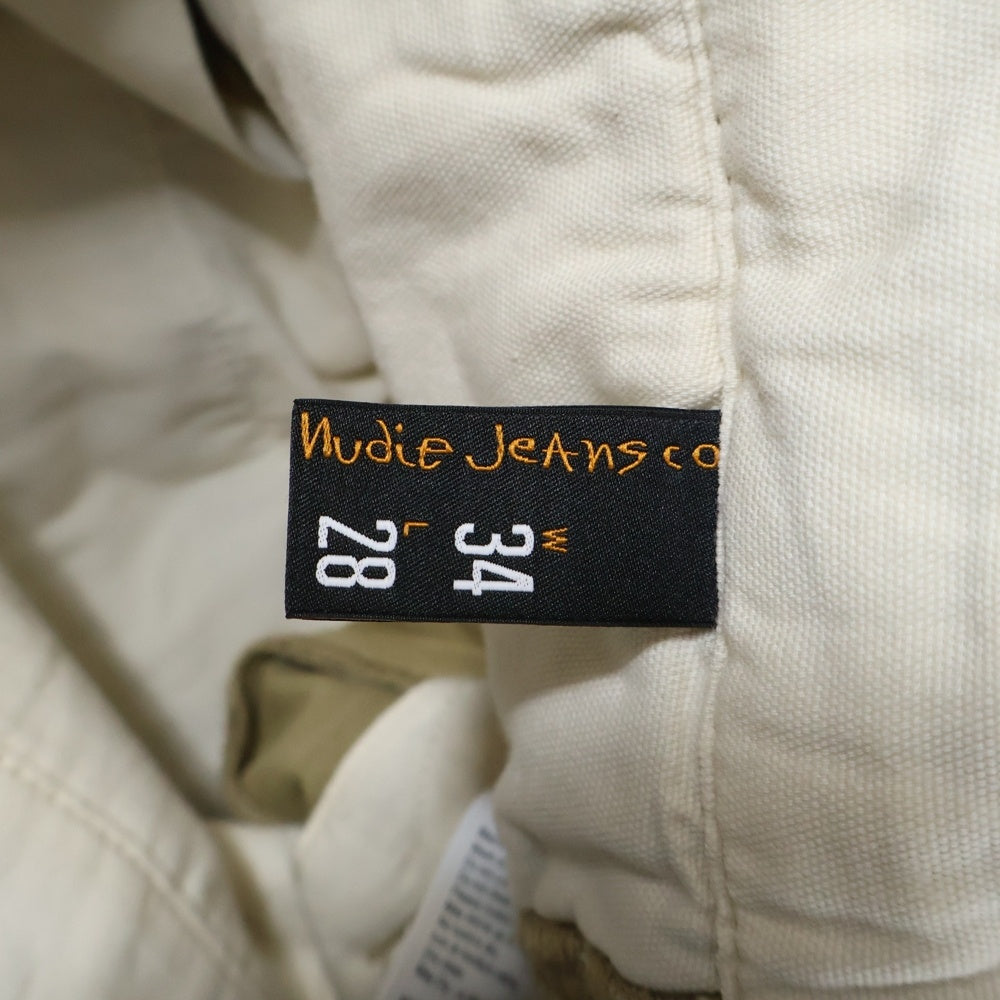 nudie jeans(ヌーディージーンズ) ボタンフライ チノ ロングパンツ ベージュ 1006513