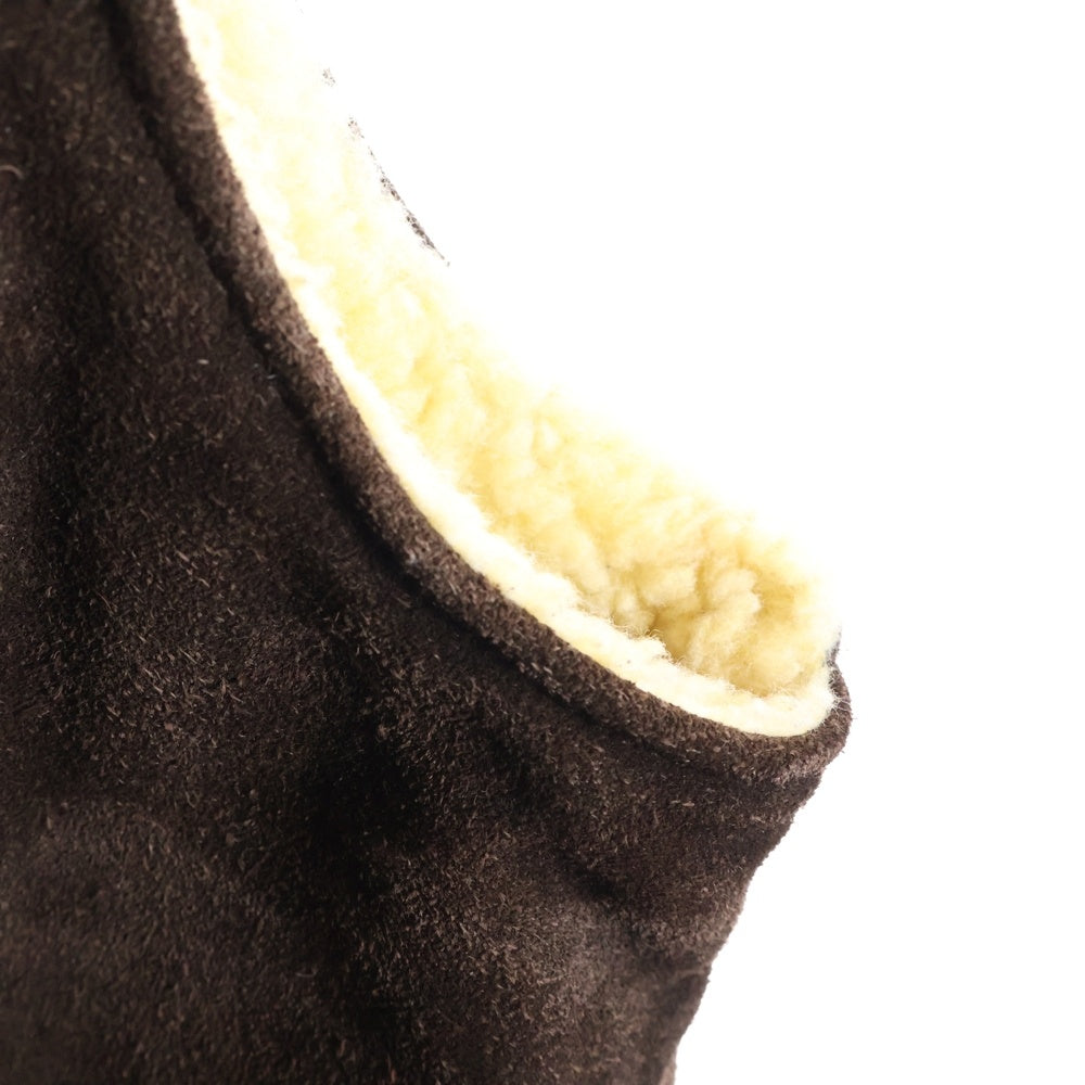 SCHOTT(ショット) RANCHER ランチャー スエード ボア ベスト ブラウン 7137