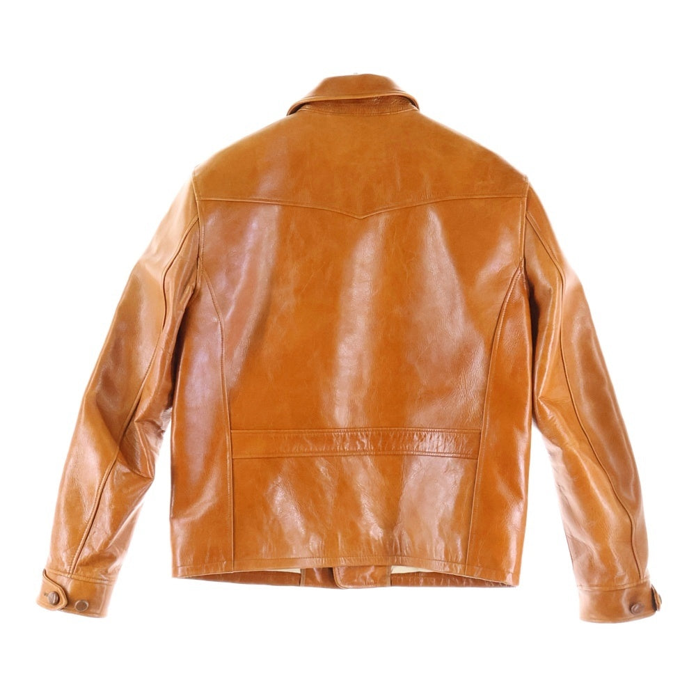 ORGUEIL(オルゲイユ) Workers Jacket レザー ワーカー ジャケット ブラウン OR-4192