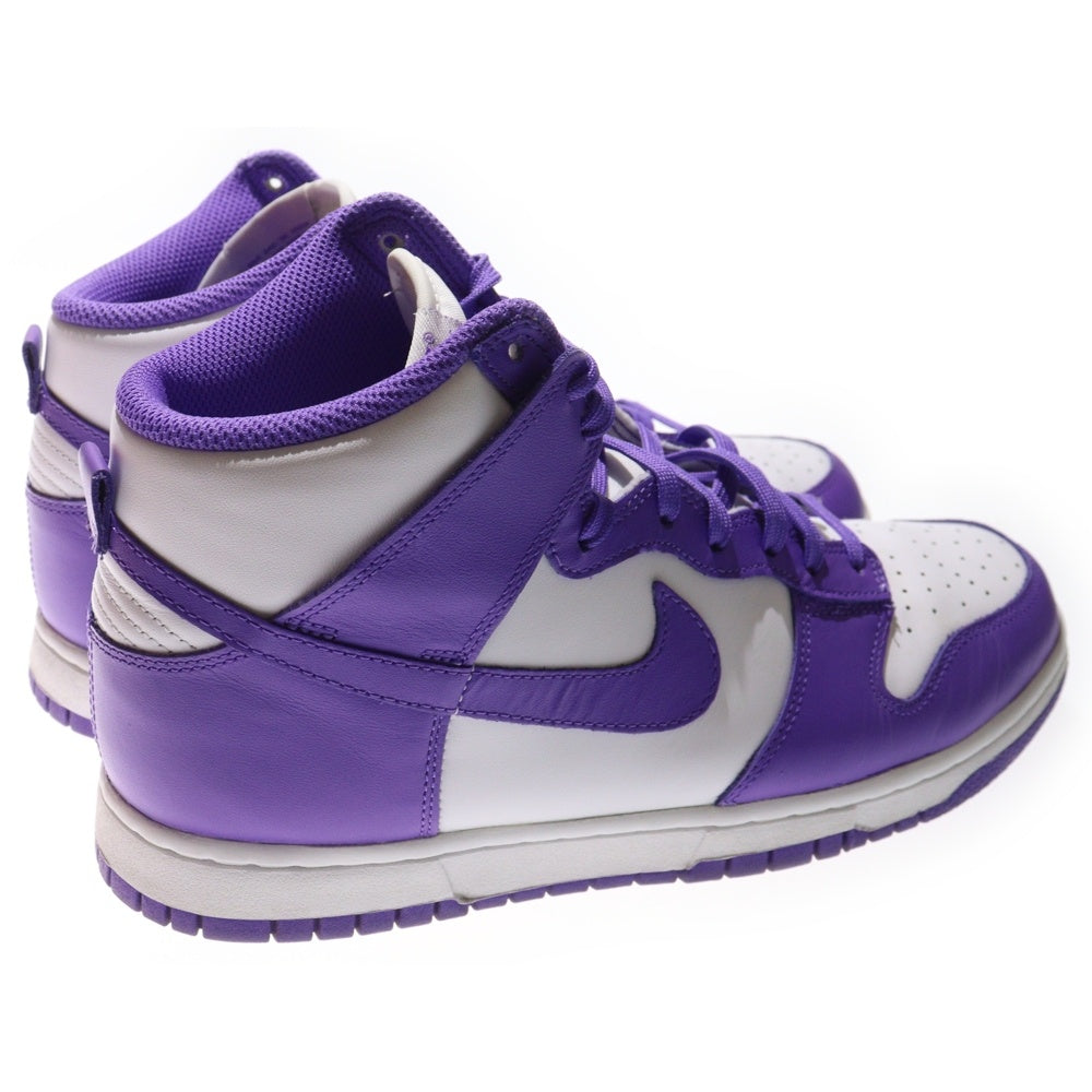 NIKE(ナイキ) WMNS DUNK HIGH CHAMPIONSHIP COURT PURPLE ウィメンズ ダンク チャンピオンシップ コートパープル ハイカットスニーカー US10/27cm DD1869-112