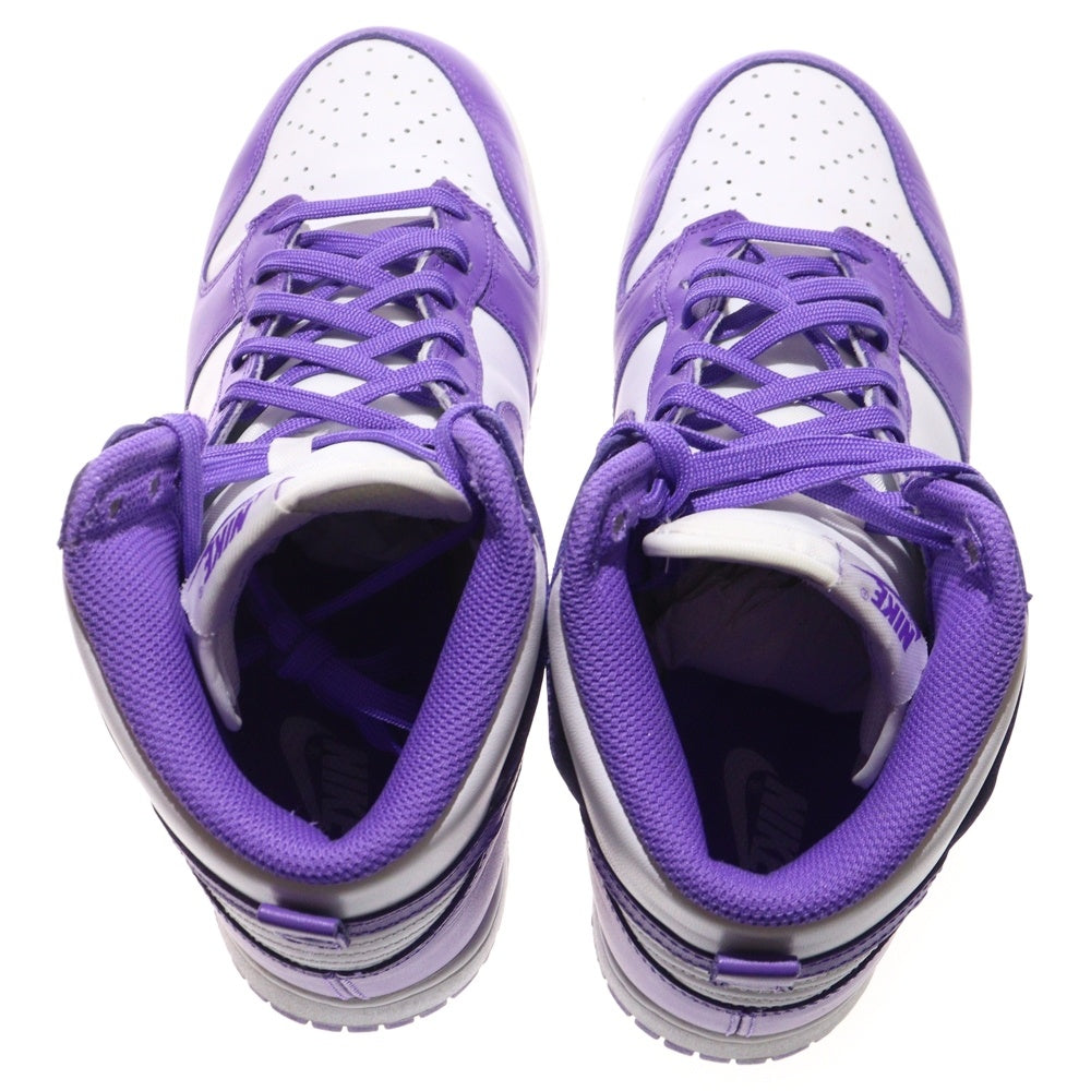 NIKE(ナイキ) WMNS DUNK HIGH CHAMPIONSHIP COURT PURPLE ウィメンズ ダンク チャンピオンシップ コートパープル ハイカットスニーカー US10/27cm DD1869-112