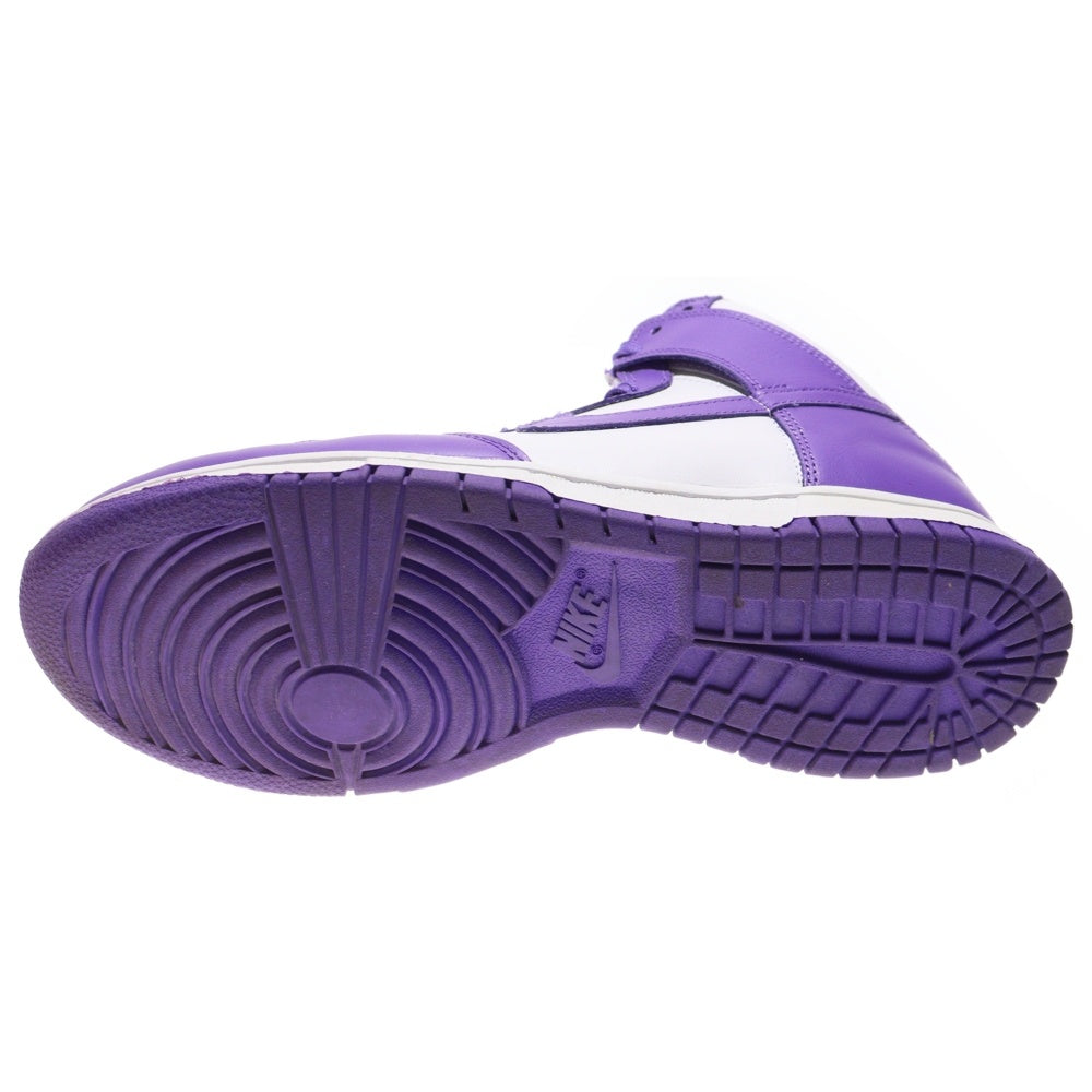 NIKE(ナイキ) WMNS DUNK HIGH CHAMPIONSHIP COURT PURPLE ウィメンズ ダンク チャンピオンシップ コートパープル ハイカットスニーカー US10/27cm DD1869-112