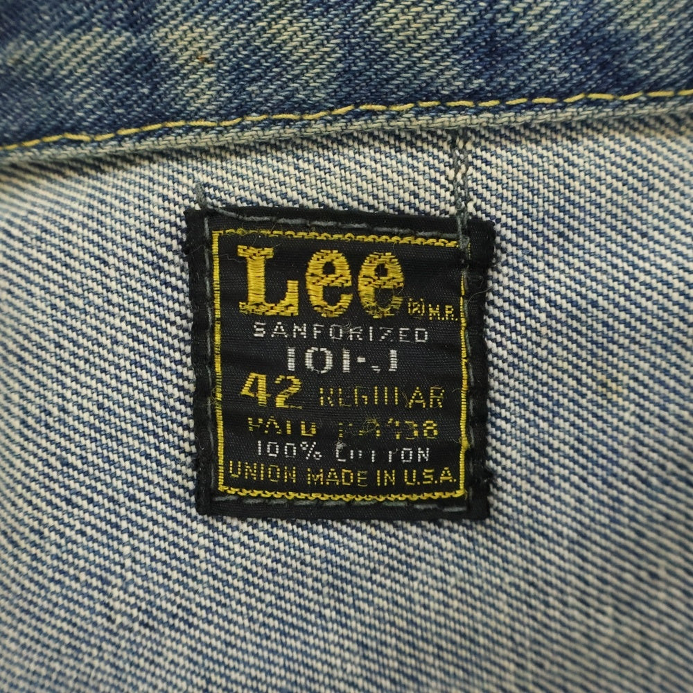 LEE(リー) 70S VINTAGE 101-J DENIM JACKET USA製 デニムトラッカージャケット インディゴ