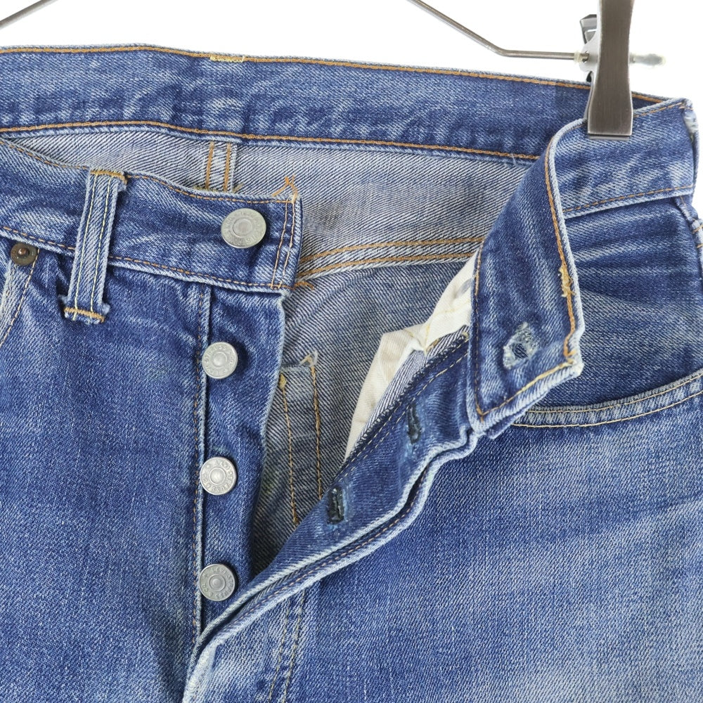 Levi's(リーバイス) 60-70S VINTAGE 501 BIG E後期 ボタン裏4 足長R 並行ステッチ 紙パッチ ボタンフライデニムパンツ インディゴ