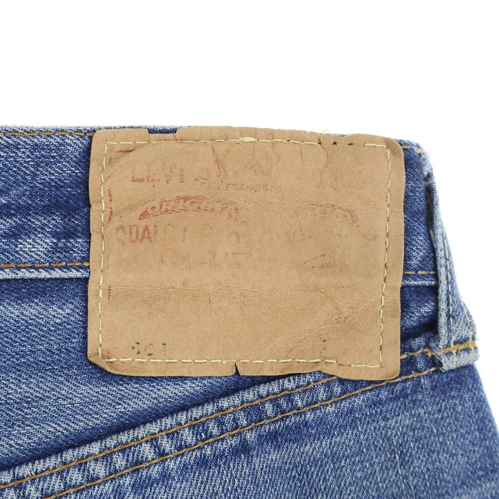 Levi's(リーバイス) 60-70S VINTAGE 501 BIG E後期 ボタン裏4 足長R 並行ステッチ 紙パッチ ボタンフライデニムパンツ インディゴ