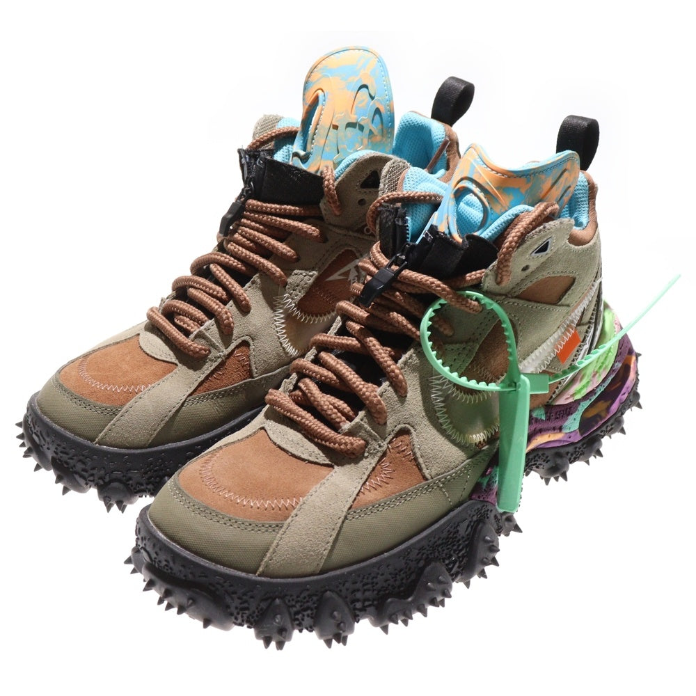NIKE(ナイキ) ×OFF-WHITE AIR TERRA FORMA MATTE OLIVE オフホワイト エアテラフォーマ ハイカットスニーカー マルチ US8.5/26.5cm DQ1615-200
