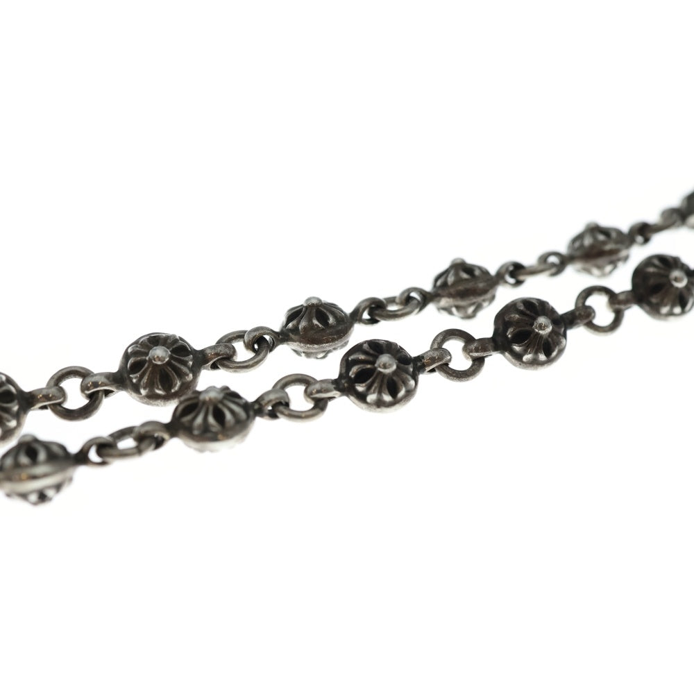 CHROME HEARTS(クロムハーツ) #1 CRSBL CHN SML CH CRS クロスボールチェーン スモールCHクロス ネックレス シルバー BCA193