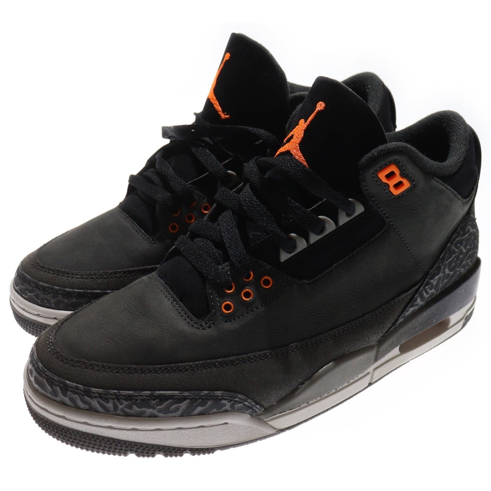 NIKE(ナイキ) AIR JORDAN 3 RETRO FEAR エアジョーダン3 レトロ フィアー ハイカットスニーカー ブラック US9.5/27.5cm CT8532-080