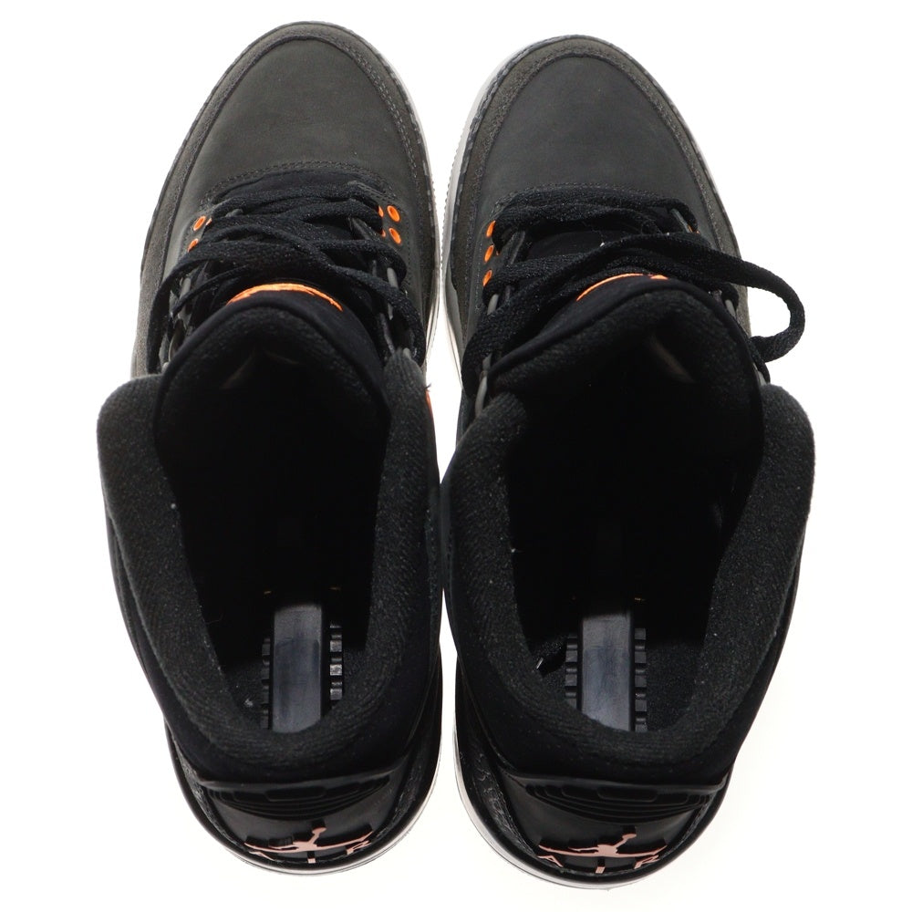 NIKE(ナイキ) AIR JORDAN 3 RETRO FEAR エアジョーダン3 レトロ フィアー ハイカットスニーカー ブラック US9.5/27.5cm CT8532-080