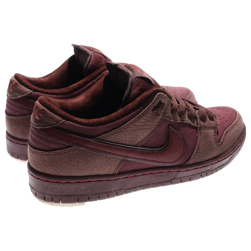 NIKE SB(ナイキエスビー) DUNK LOW PRM ダンク プレミアム シティ オブ ラブ ローカットスニーカー バーガンディ US10/28cm FN0619-600