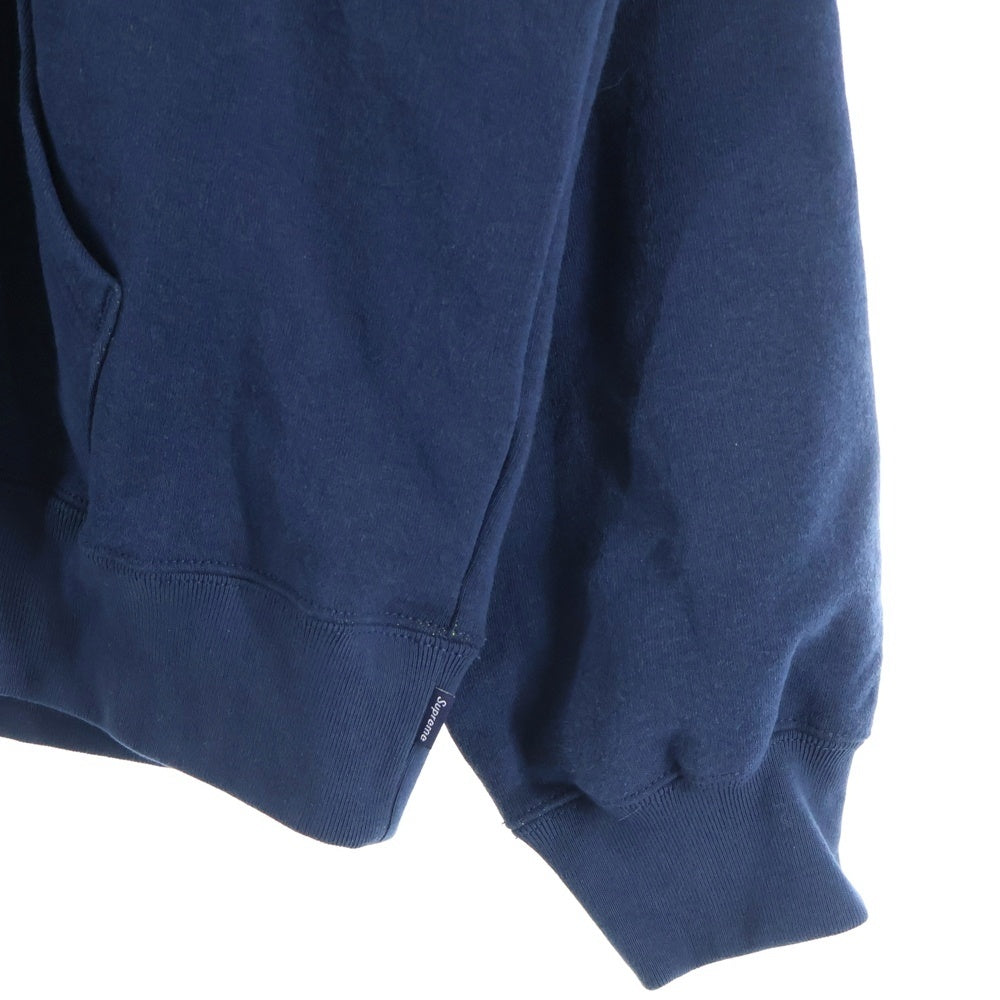 SUPREME(シュプリーム) 24SS Jacquard Stripe Hooded Sweatshirt ジャガード ストライプ スウェット プルオーバーパーカー ネイビー