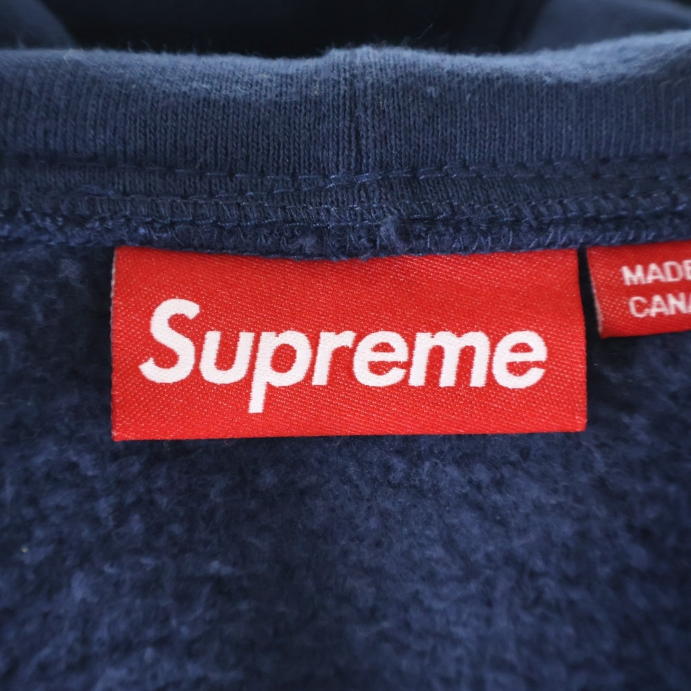 SUPREME(シュプリーム) 24AW Small Box Zip Up Hooded Sweatshirt スモール ボックスロゴ ジップアップ スウェット パーカー ネイビー