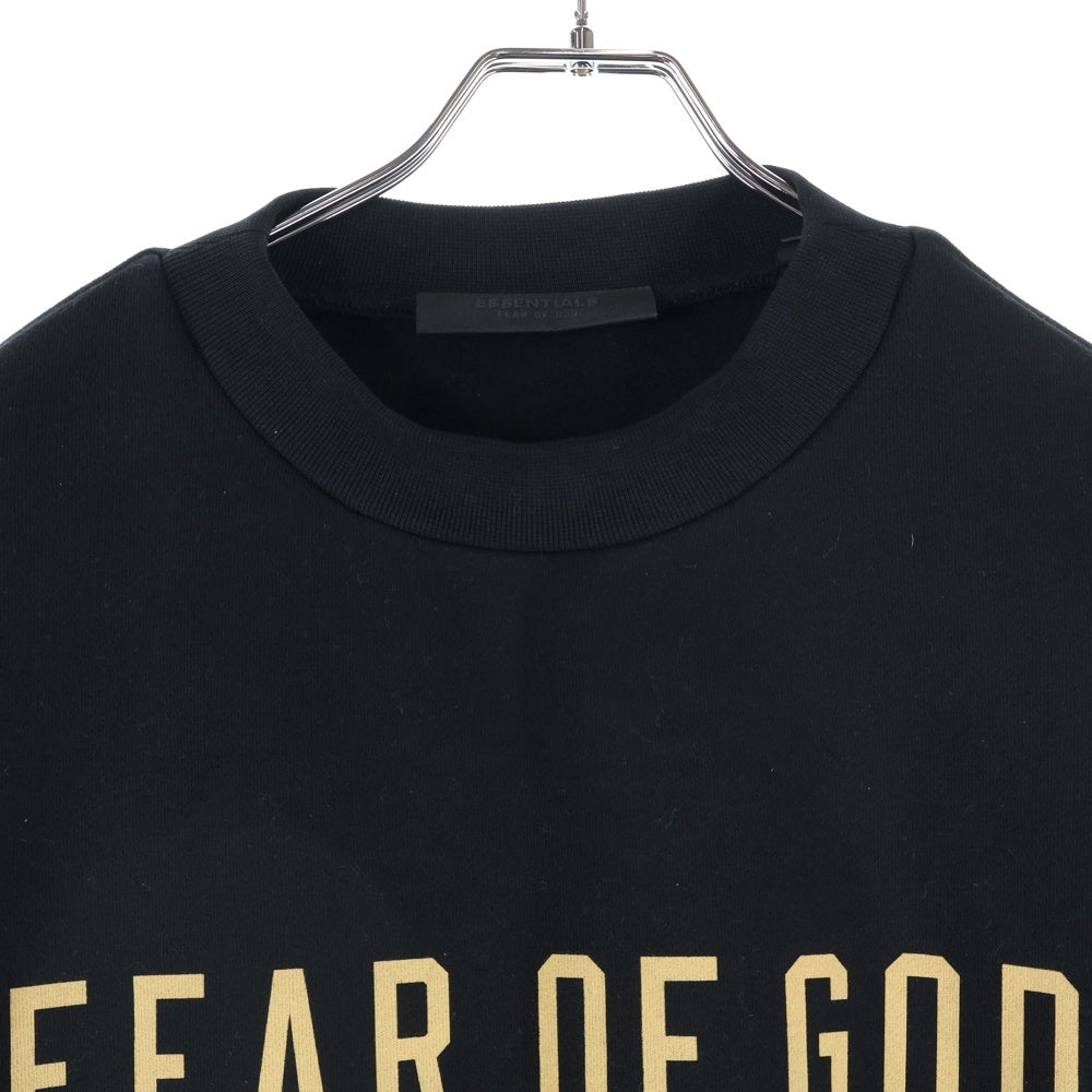 FEAR OF GOD ESSENTIALS(フィアオブゴッド エッセンシャルズ) STATE ロゴプリント クルーネック スウェットトレーナー ブラック