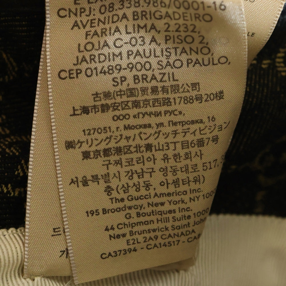 GUCCI(グッチ) GGキャンバス デニム バケットハット 帽子 ブラック 576371 3HAF8