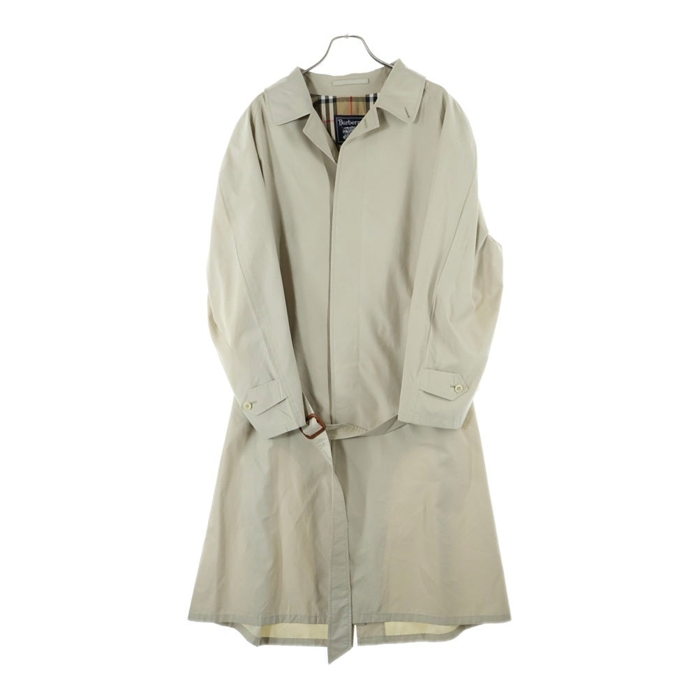 Burberry 美品 ノバチェック ベージュ ロングコート 5B ノバチェックライニング BURBERRY(バーバリー) ベージュ Aラインシルエット ロングコート ジャケット・アウター
