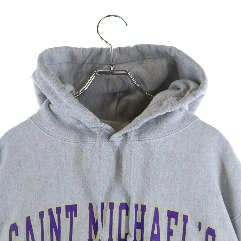 CHAMPION(チャンピオン) 00S REVERSE WEAVE SAINT MICHAEL'S COLLEGE リバースウェーブ セントマイケルズカレッジ プルオーバーパーカー スウェットフーディ グレー