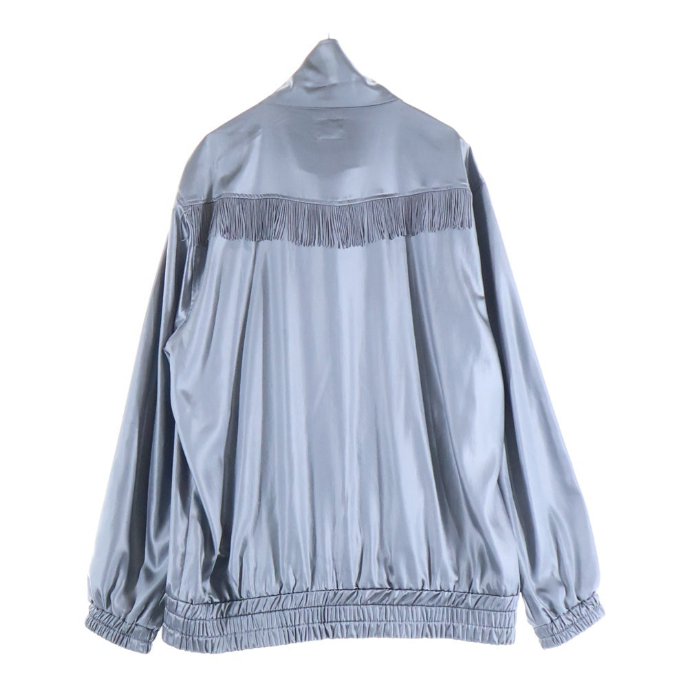 Needles(ニードルス) 23SS FRINGE TRACK JACKET フリンジ加工 ジップアップジャケット ジャージ グレー MR269