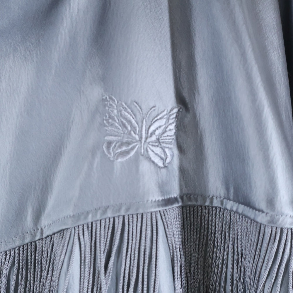 Needles(ニードルス) 23SS FRINGE TRACK JACKET フリンジ加工 ジップアップジャケット ジャージ グレー MR269