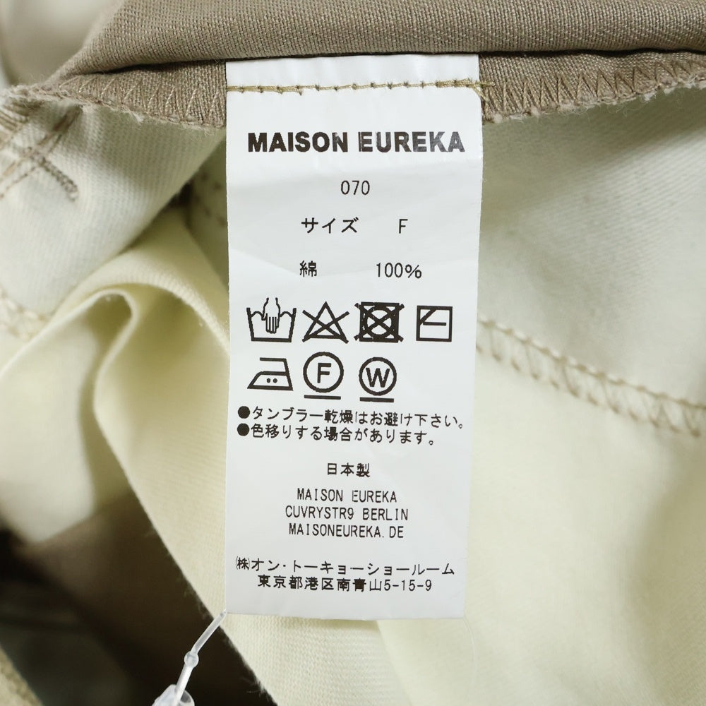 MAISON EUREKA(メゾン エウレカ) VINTAGE REWORK CHINOS ヴィンテージ リワーク ベルト付き チノパンツ ベージュ 070