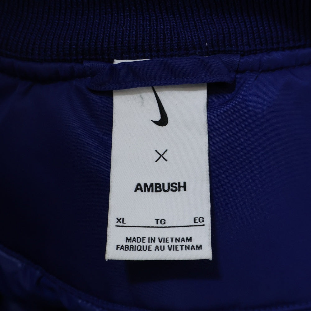 NIKE(ナイキ) 23SS ×AMBUSH ナンバリング レイヤード ジップアップ ユニフォームジャケット ブルー DX6917-455