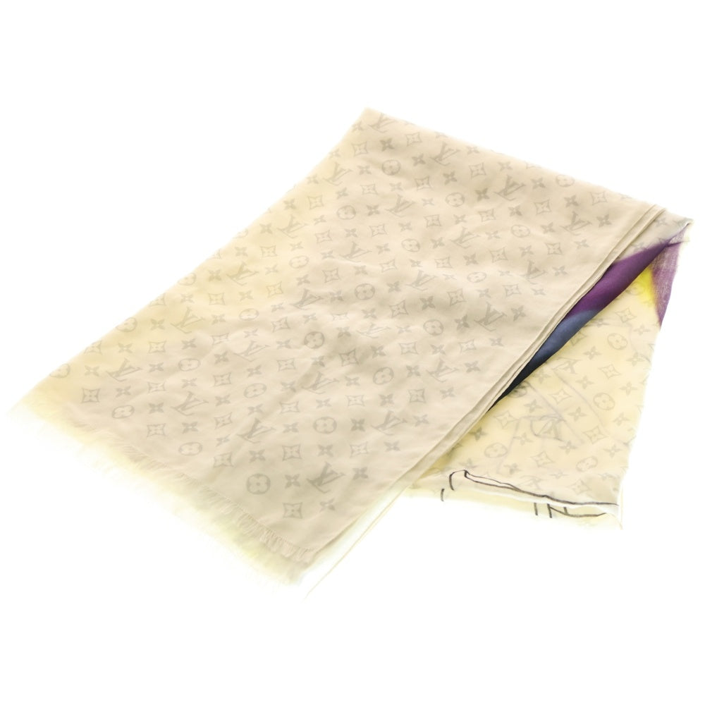 LOUIS VUITTON(ルイヴィトン) 19SS エトール LVレインボー シルク ストール ホワイト MP2316 FF0198