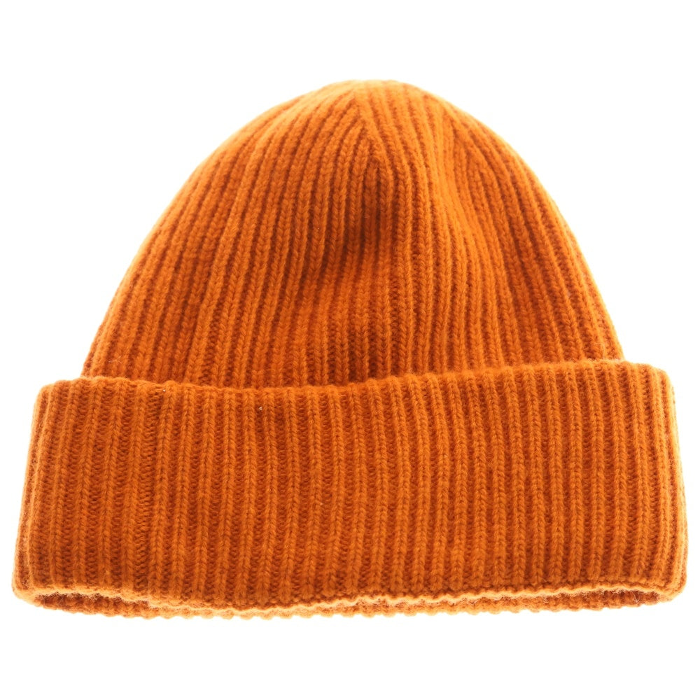 MONCLER(モンクレール) 19AW ×FRAGMENT DESIGN フラグメントデザイン ピンバッジ付き ビーニー ニットキャップ 帽子 オレンジ E209U9900100 A9303