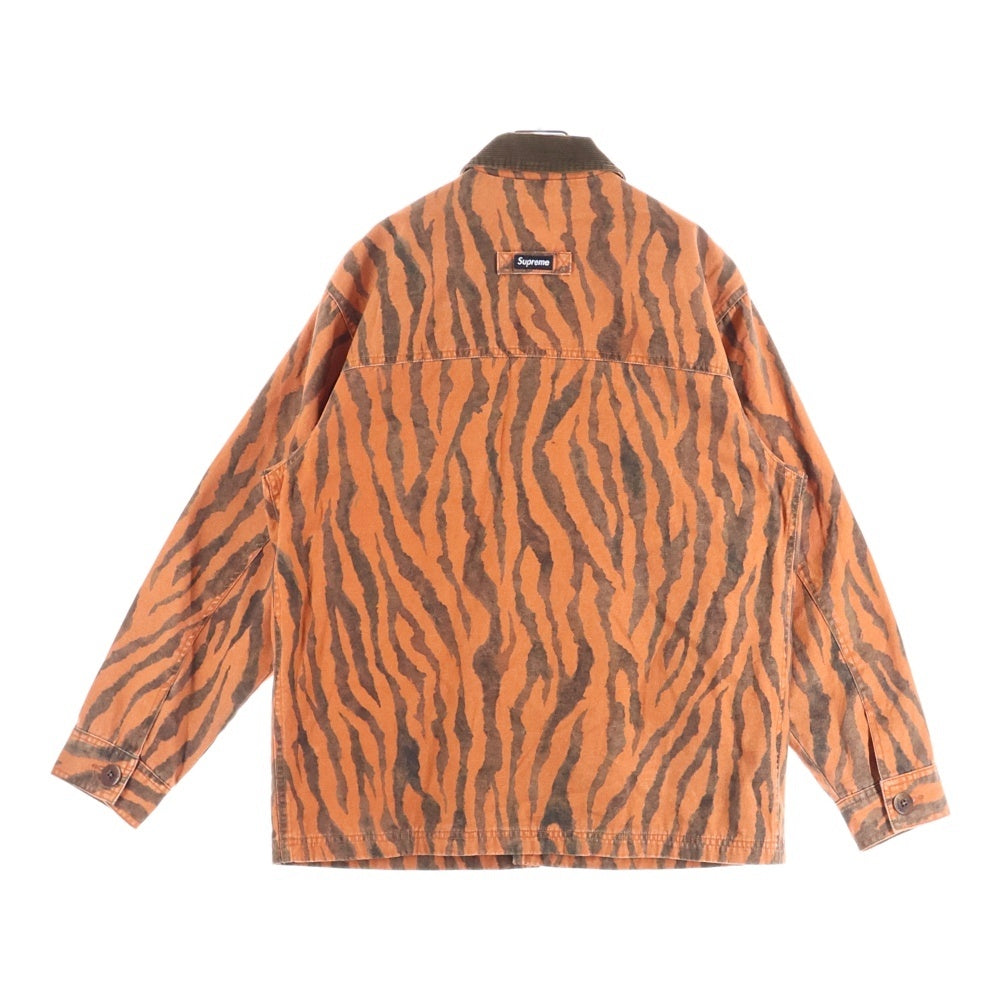 SUPREME(シュプリーム) 21SS Barn Coat Tiger バーンコート 総柄 ワークジャケット オレンジ