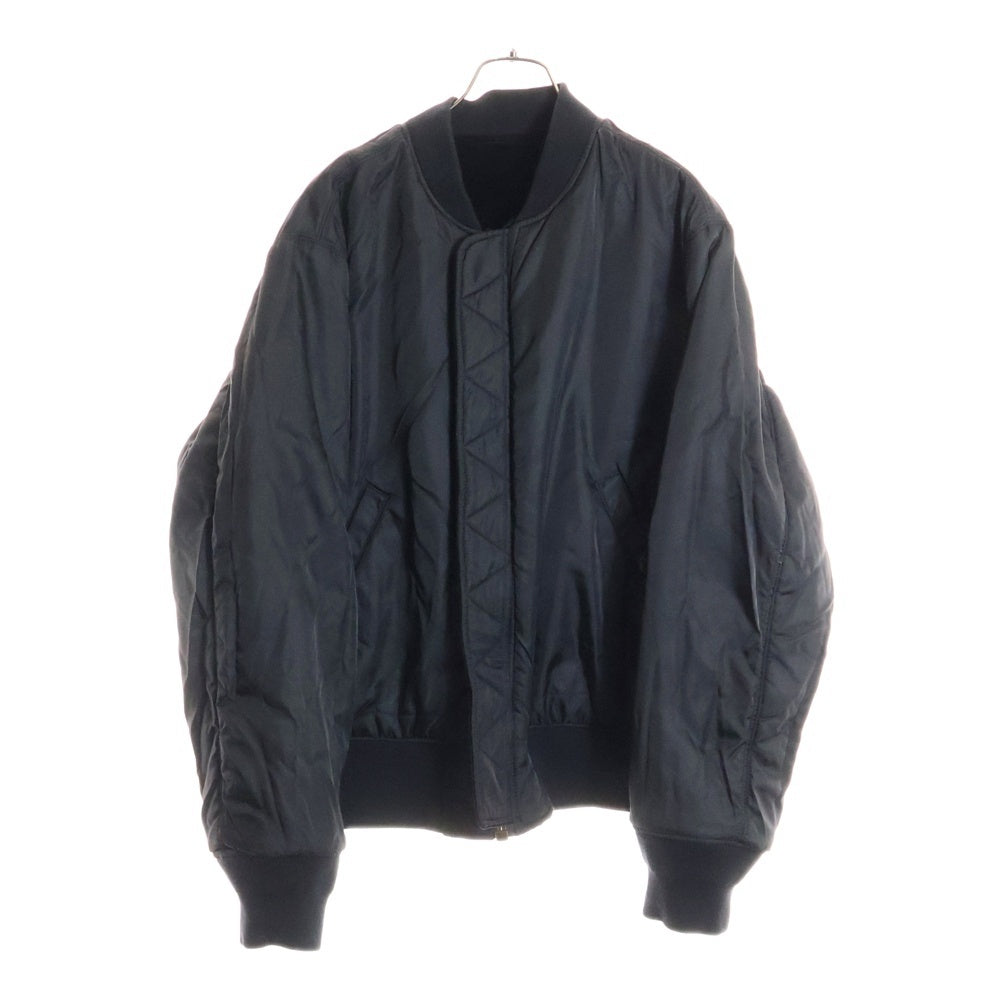 SUPREME(シュプリーム) 21SS Skulls Embroidered Velvet MA-1 スカルエンブロイダリー ベルベット リバーシブル ジップアップジャケット ブラック