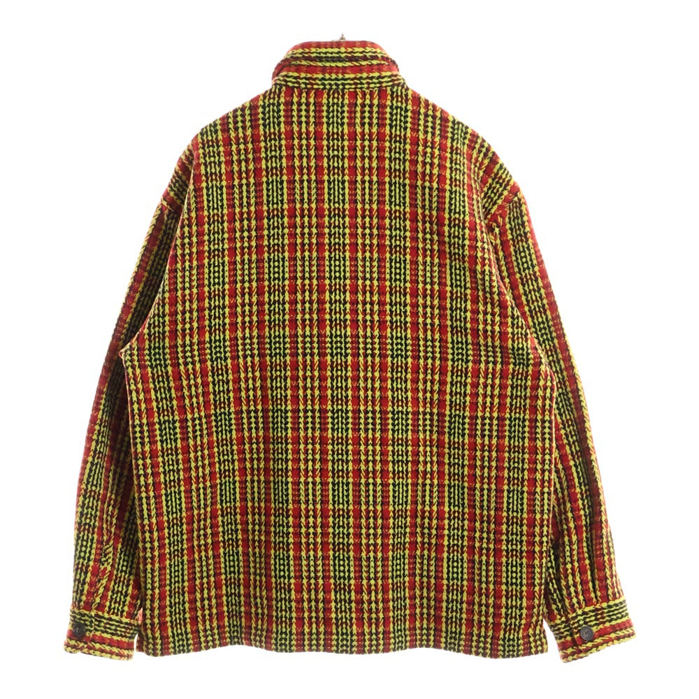 SUPREME(シュプリーム) 22AW Heavy Flannel Shirt ヘビー フランネルシャツ ボタンジャケット レッド/イエロー