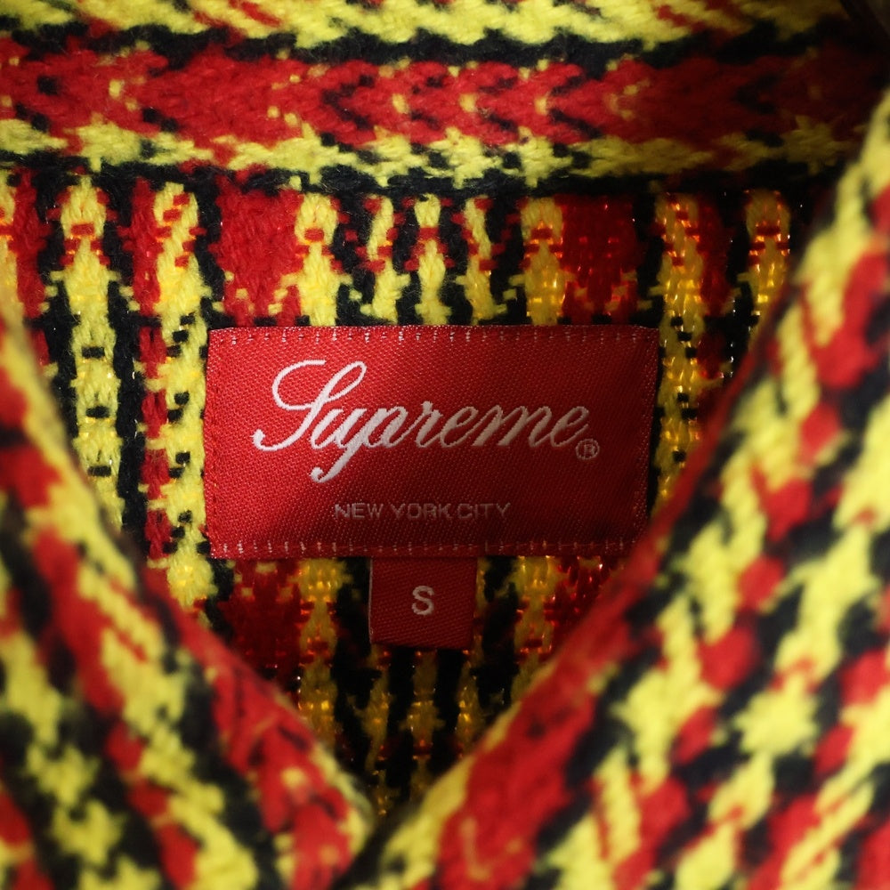 SUPREME(シュプリーム) 22AW Heavy Flannel Shirt ヘビー フランネルシャツ ボタンジャケット レッド/イエロー