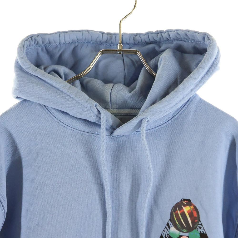 Palace Skateboards(パレススケートボーズ) 18SS SANS FERG HOOD グラフィックプリント プルオーバーパーカー スウェットフーディ ライトブルー