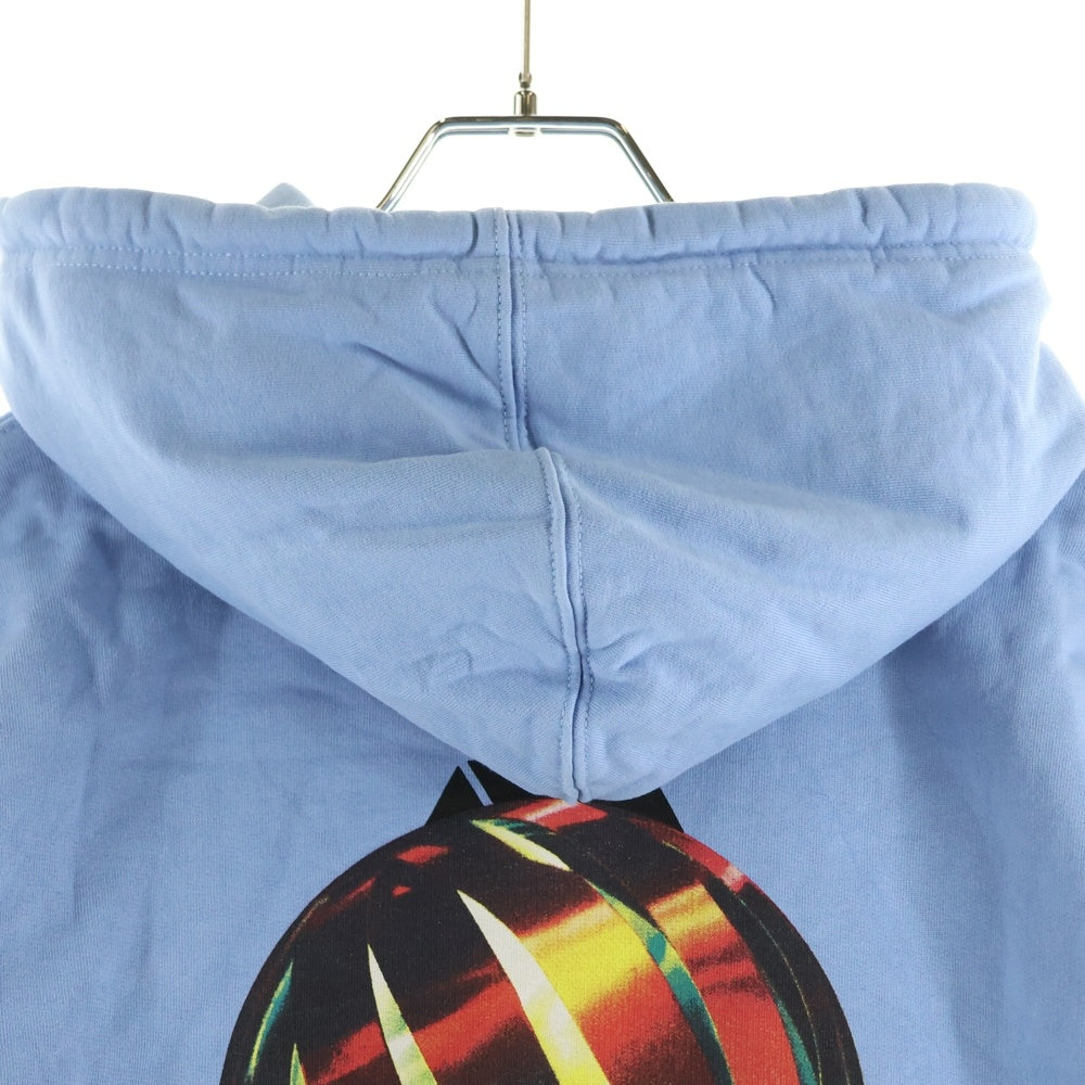 Palace Skateboards(パレススケートボーズ) 18SS SANS FERG HOOD グラフィックプリント プルオーバーパーカー スウェットフーディ ライトブルー