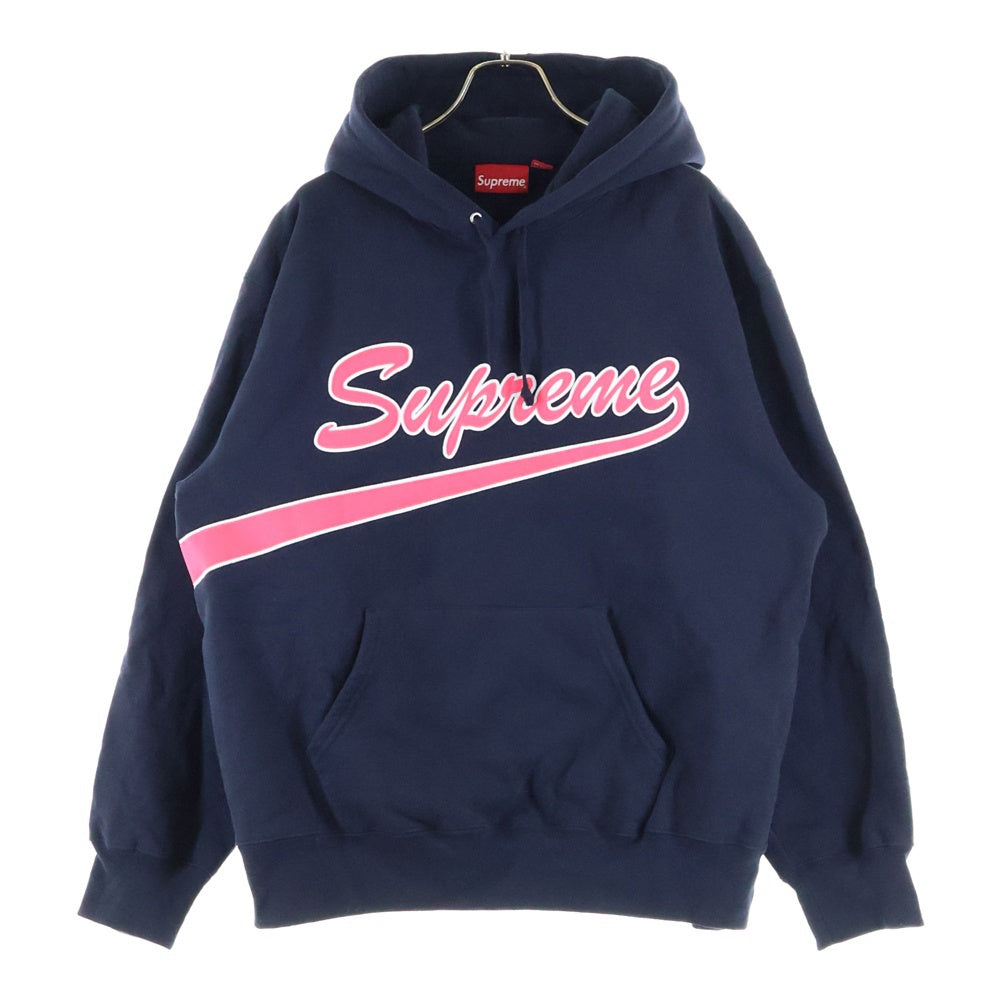 SUPREME(シュプリーム) 21AW Tail Hooded Sweatshirt テイルロゴ スウェットフーディ プルオーバーパーカー ブラック/ピンク