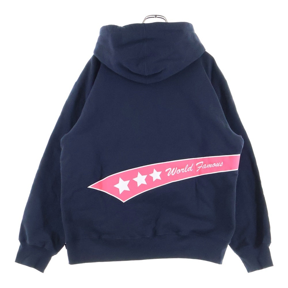 SUPREME(シュプリーム) 21AW Tail Hooded Sweatshirt テイルロゴ スウェットフーディ プルオーバーパーカー ブラック/ピンク