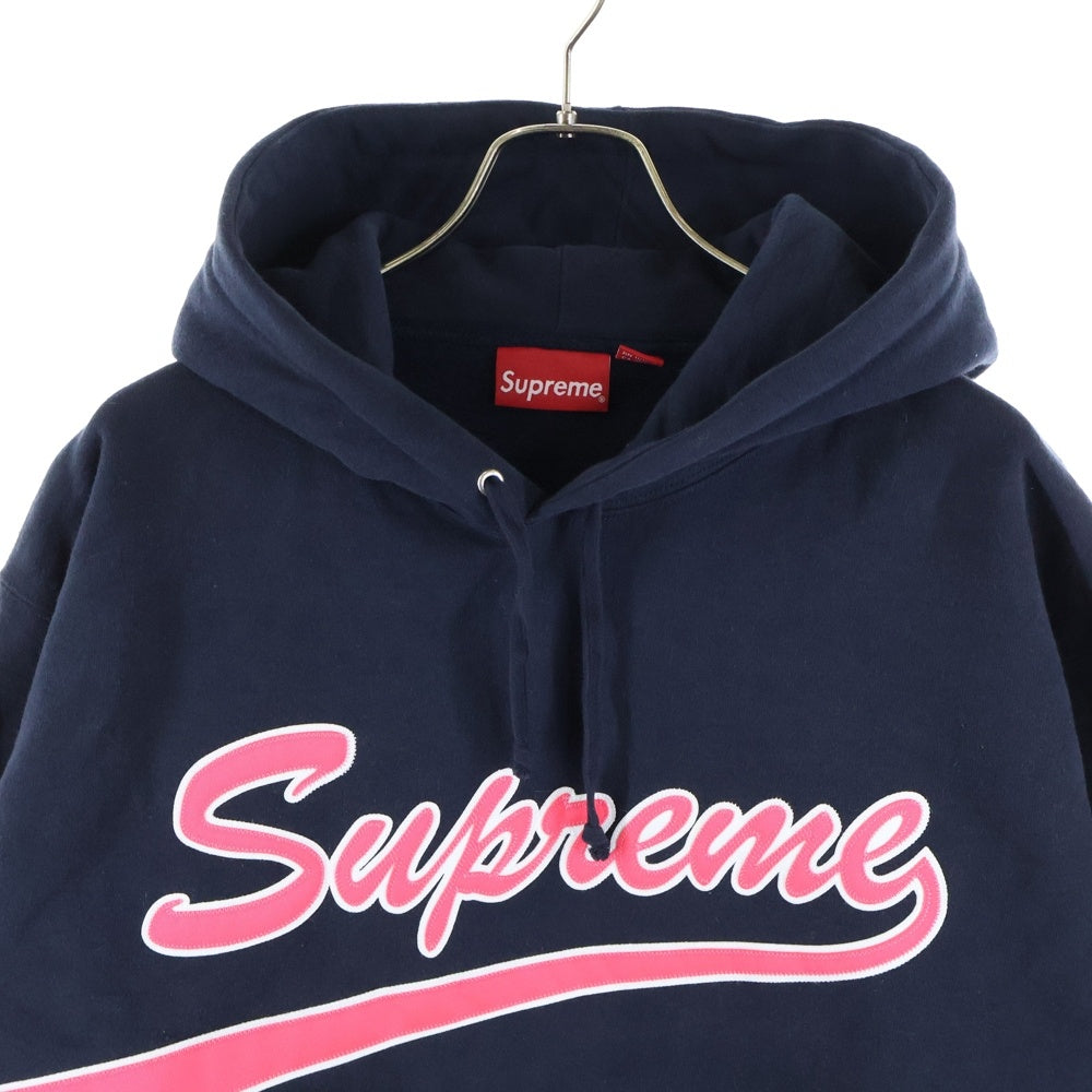 SUPREME(シュプリーム) 21AW Tail Hooded Sweatshirt テイルロゴ スウェットフーディ プルオーバーパーカー ブラック/ピンク