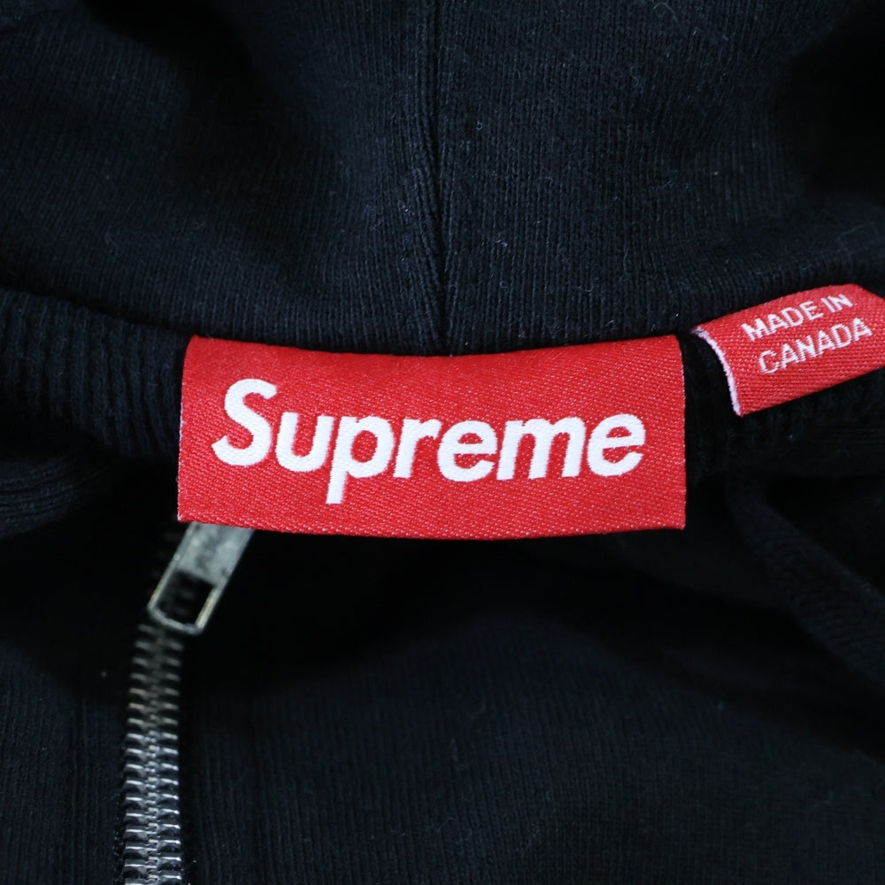 SUPREME(シュプリーム) 24AW Arc Thermal Zip Up Hooded Sweatshirt アーチロゴ サーマルライニング ジップアップパーカー スウェットフーディ ブラック