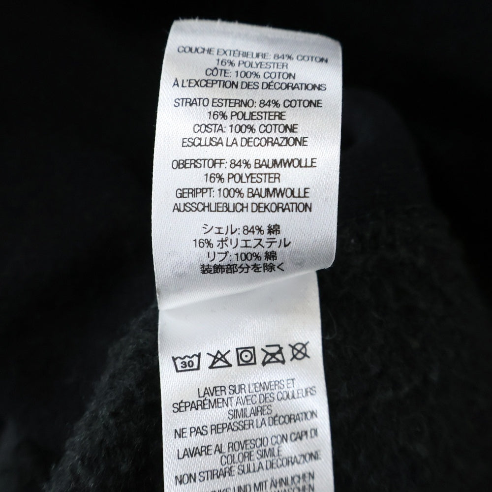 SUPREME(シュプリーム) 22SS Raised Handstyle Hooded Sweatshirt ライズド ハンドスタイル ロゴエンブロイダリー プルオーバープパーカー スウェットフーディ ブラック