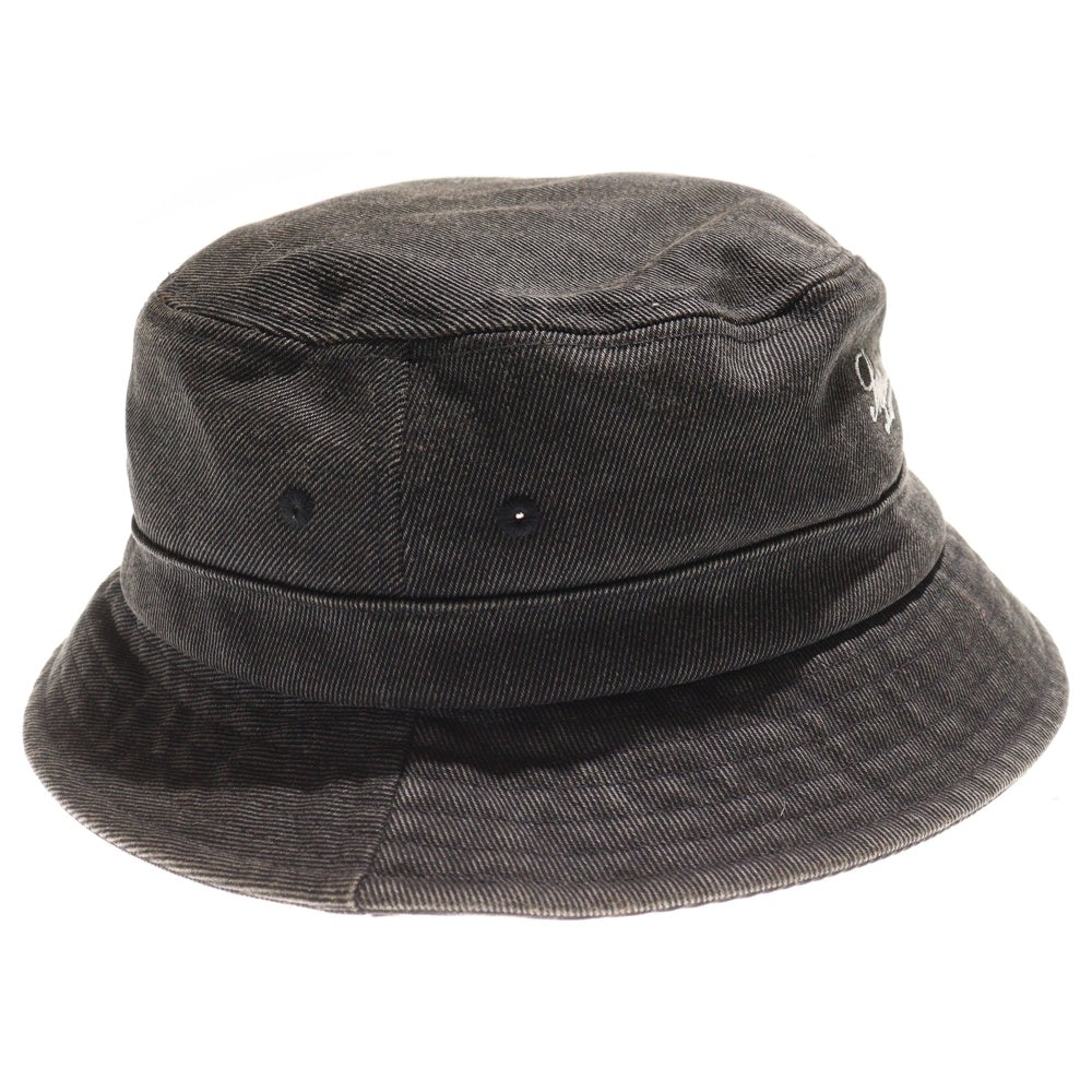 SUPREME(シュプリーム) 21SS Twill Crusher ツイルクラッシャー ロゴエンブロイダリー バケットハット 帽子 バケハ チャコールグレー
