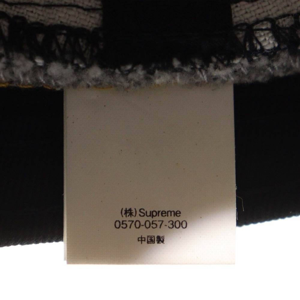 SUPREME(シュプリーム) 21SS Twill Crusher ツイルクラッシャー ロゴエンブロイダリー バケットハット 帽子 バケハ チャコールグレー