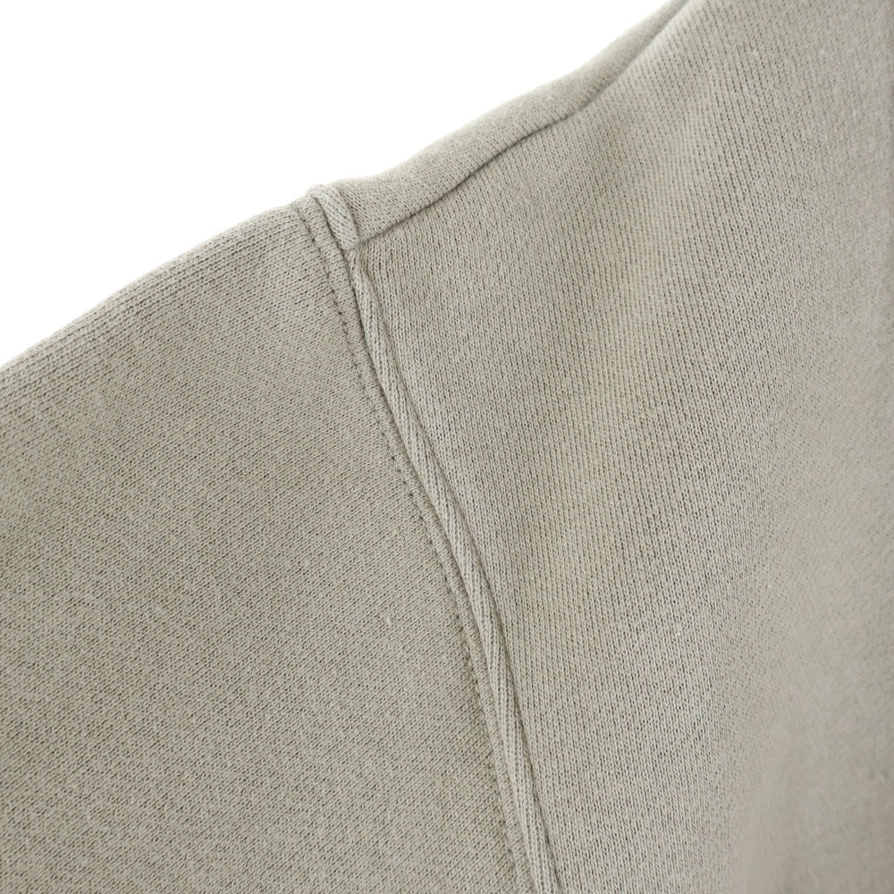 ESSENTIALS FEAR OF GOD(エッセンシャル フィアオブゴッド) 20AW Mock Neck Half Zip Pullover Sweater モックネック ロゴ ハーフジップ スウェット プルオーバー トレーナー ベージュ