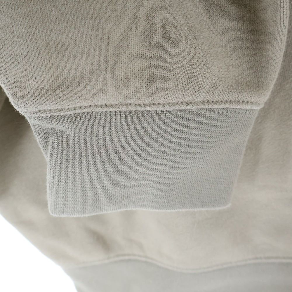 ESSENTIALS FEAR OF GOD(エッセンシャル フィアオブゴッド) 20AW Mock Neck Half Zip Pullover Sweater モックネック ロゴ ハーフジップ スウェット プルオーバー トレーナー ベージュ