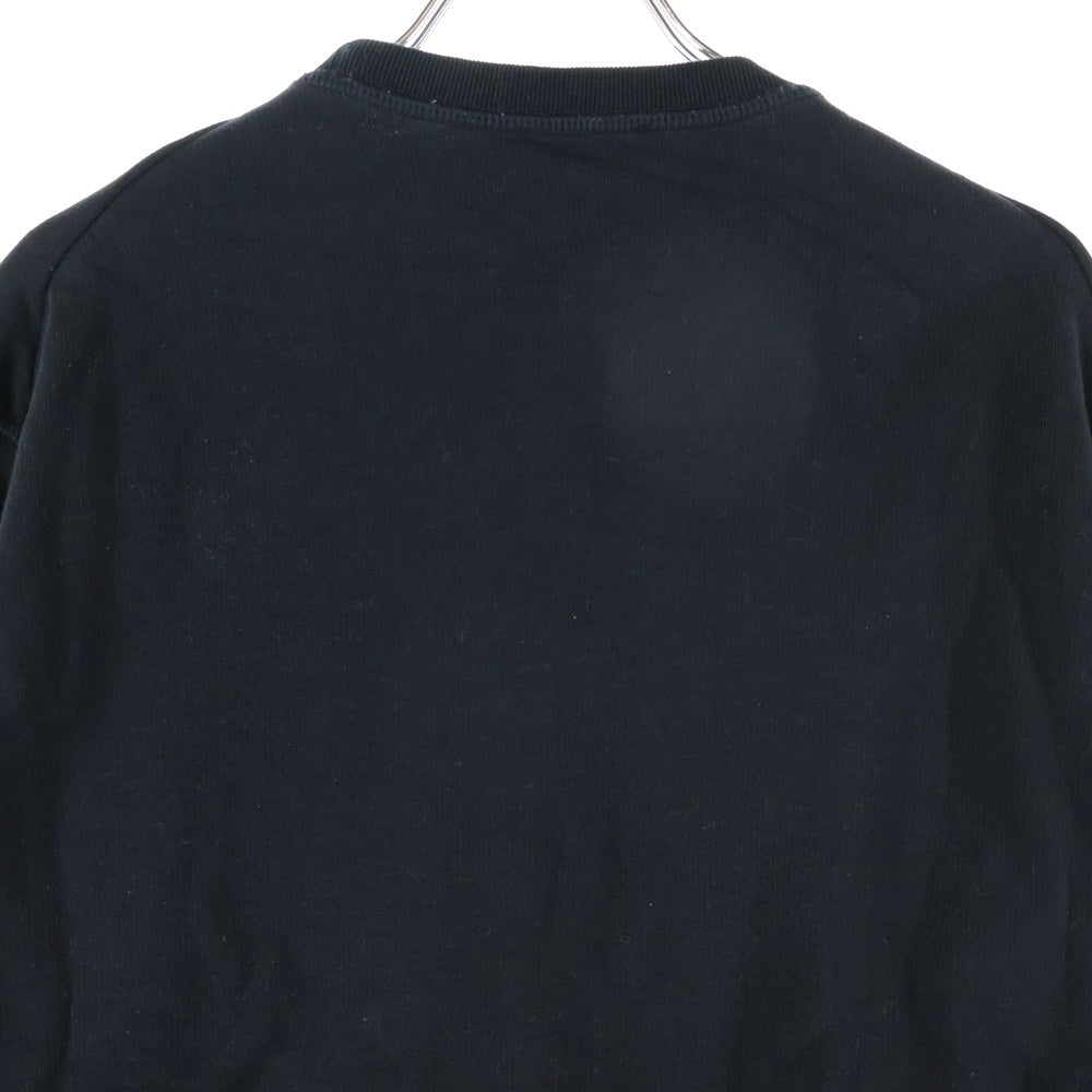 DSQUARED2(ディースクエアード) KIDS LOGO TOP キッズロゴ プリント クルーネック スウェット トレーナー ブラック DQ041N