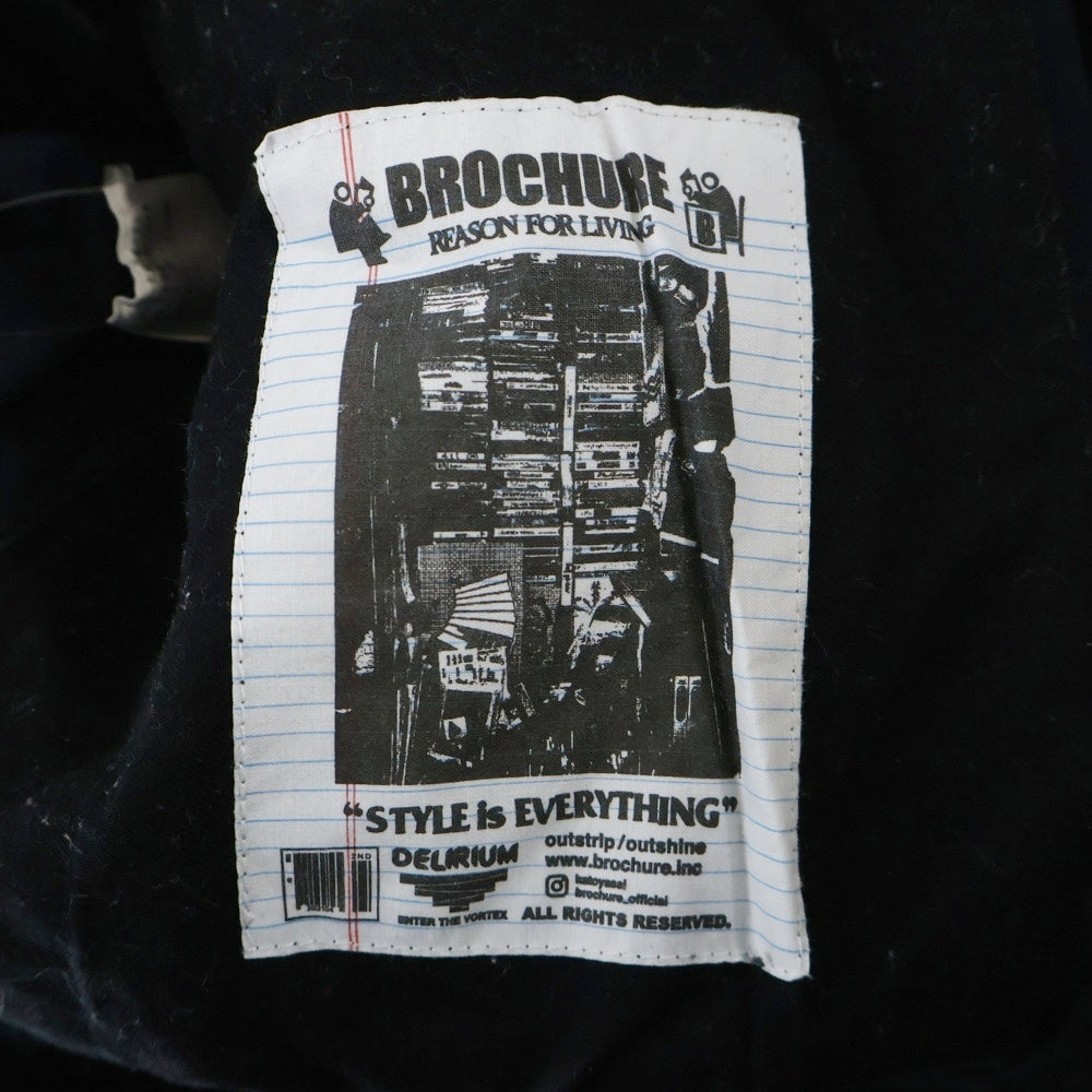 BROCHURE(ブロシュアー) 1P CHINO PANT コットン チノパン テーパードパンツ ネイビー 221-07