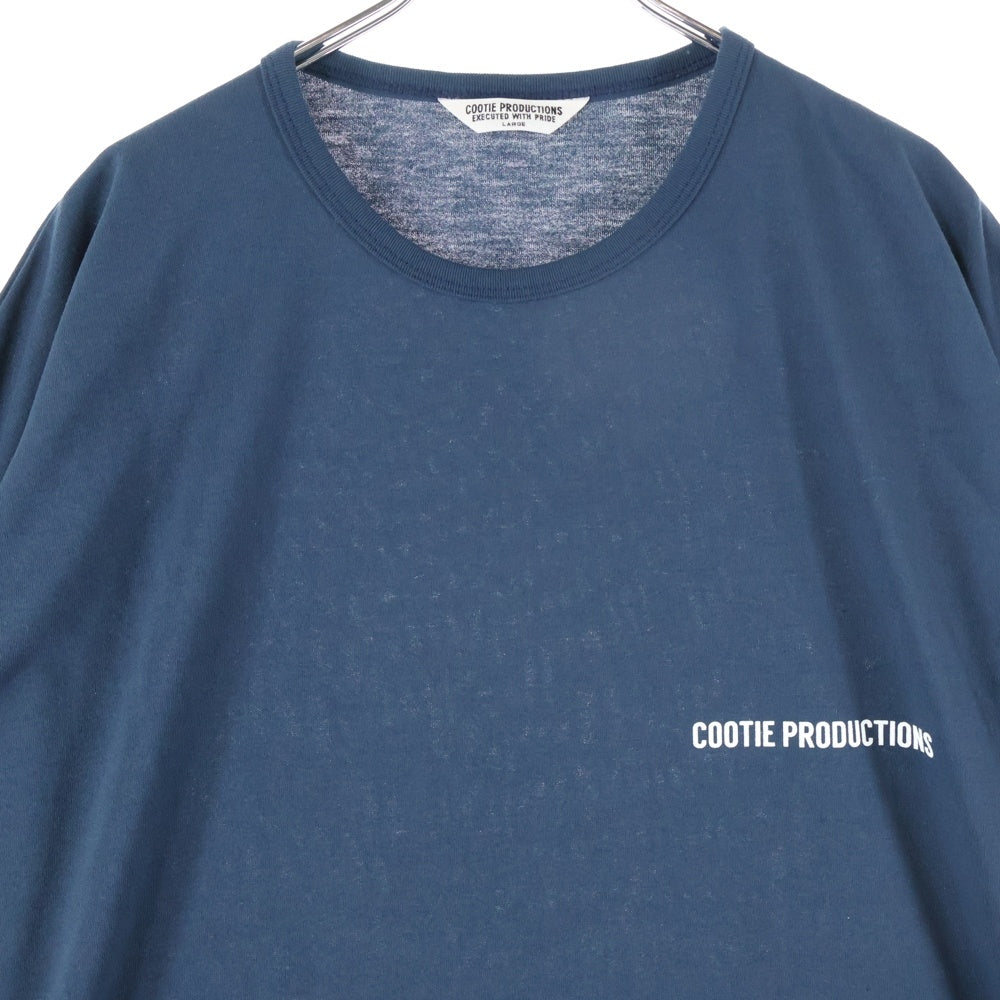 COOTIE PRODUCTIONS(クーティー プロダクションズ) 22SS Dry Tech Jersey Oversized S/S Tee ドライテック ジャージー オーバーサイズ ポリエステル 半袖Tシャツ カットソー ネイビー CTE-22S334