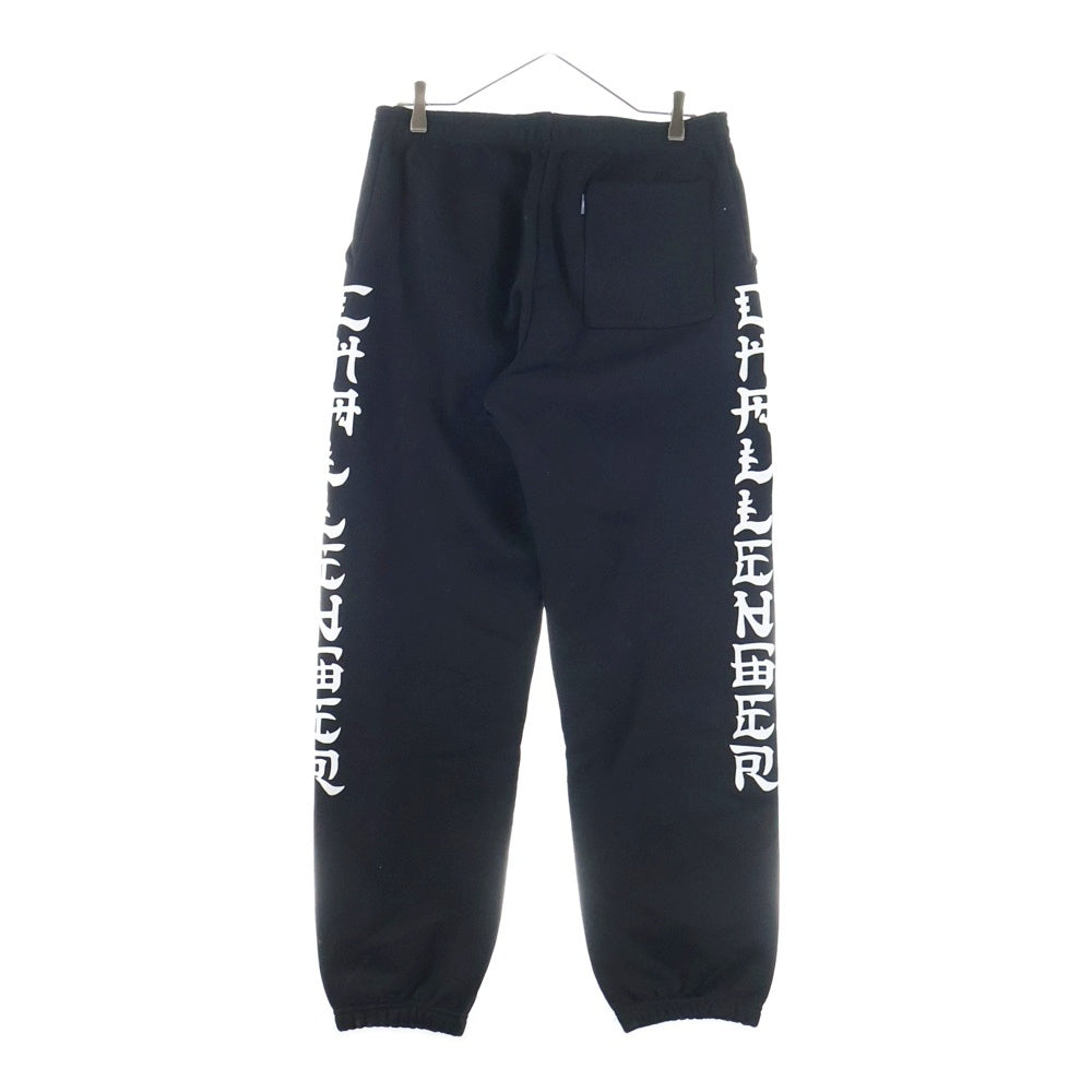 CHALLENGER(チャレンジャー) DRAGON SWEAT PANTS ロゴプリント リブ スウェット パンツ ブラック