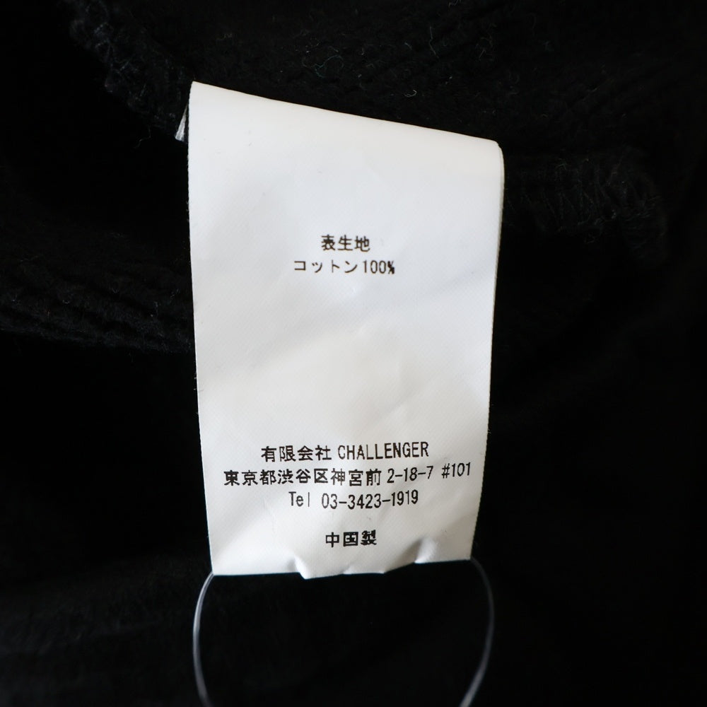 CHALLENGER(チャレンジャー) DRAGON SWEAT PANTS ロゴプリント リブ スウェット パンツ ブラック