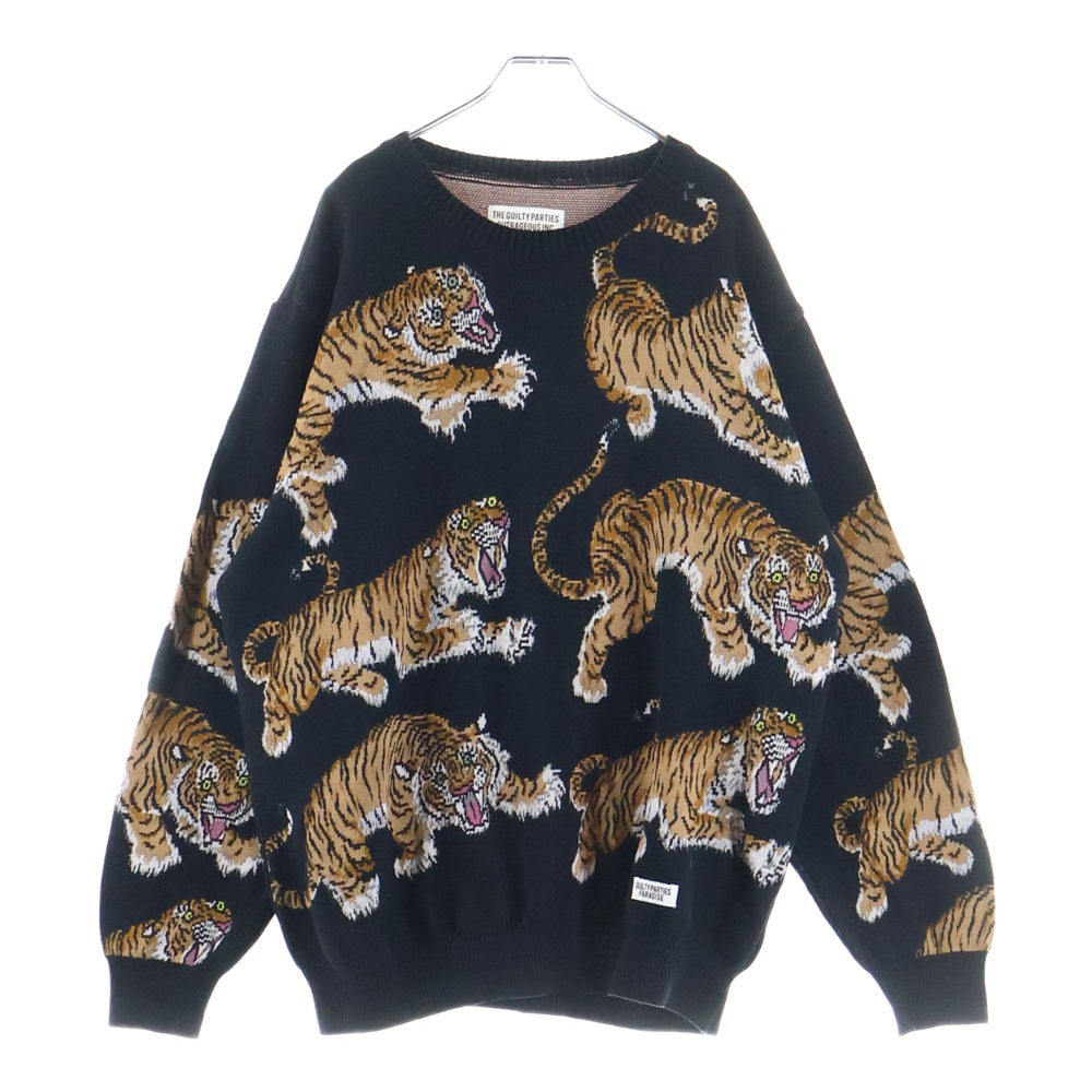 wacko mariaトラ柄 ニットセーター WACKO MARIA(ワコマリア) 24SS ×TIM LEHI JACQUARD SWEATER ティム