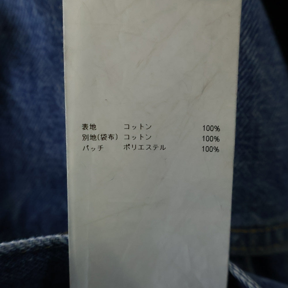 WTAPS(ダブルタップス) 24SS BLUES STRAIGHT/TROUSERS/COTTON.DENIM.CACTO ポケットロゴ刺繍 ブルース ストレート トラウザーズ デニムパンツ インディゴ 241WVDT-PTM03