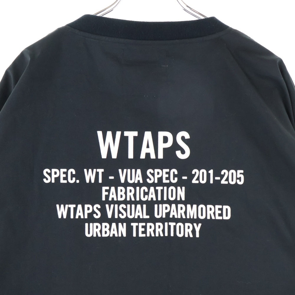 WTAPS(ダブルタップス) 20AW SMOCK LS POLY TWILL スモック ポリエステル クルーネック プルオーバーシャツ ブラック 202BRDT-SHM04